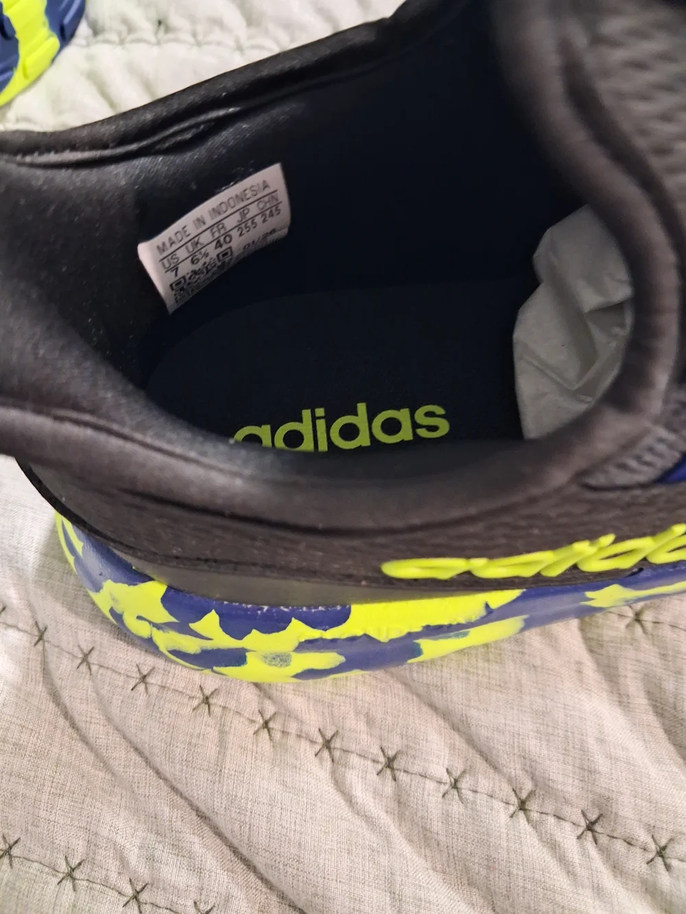 adidas Kids Lite Racer Adapt 8 Athletic Shoes - Black & Blue